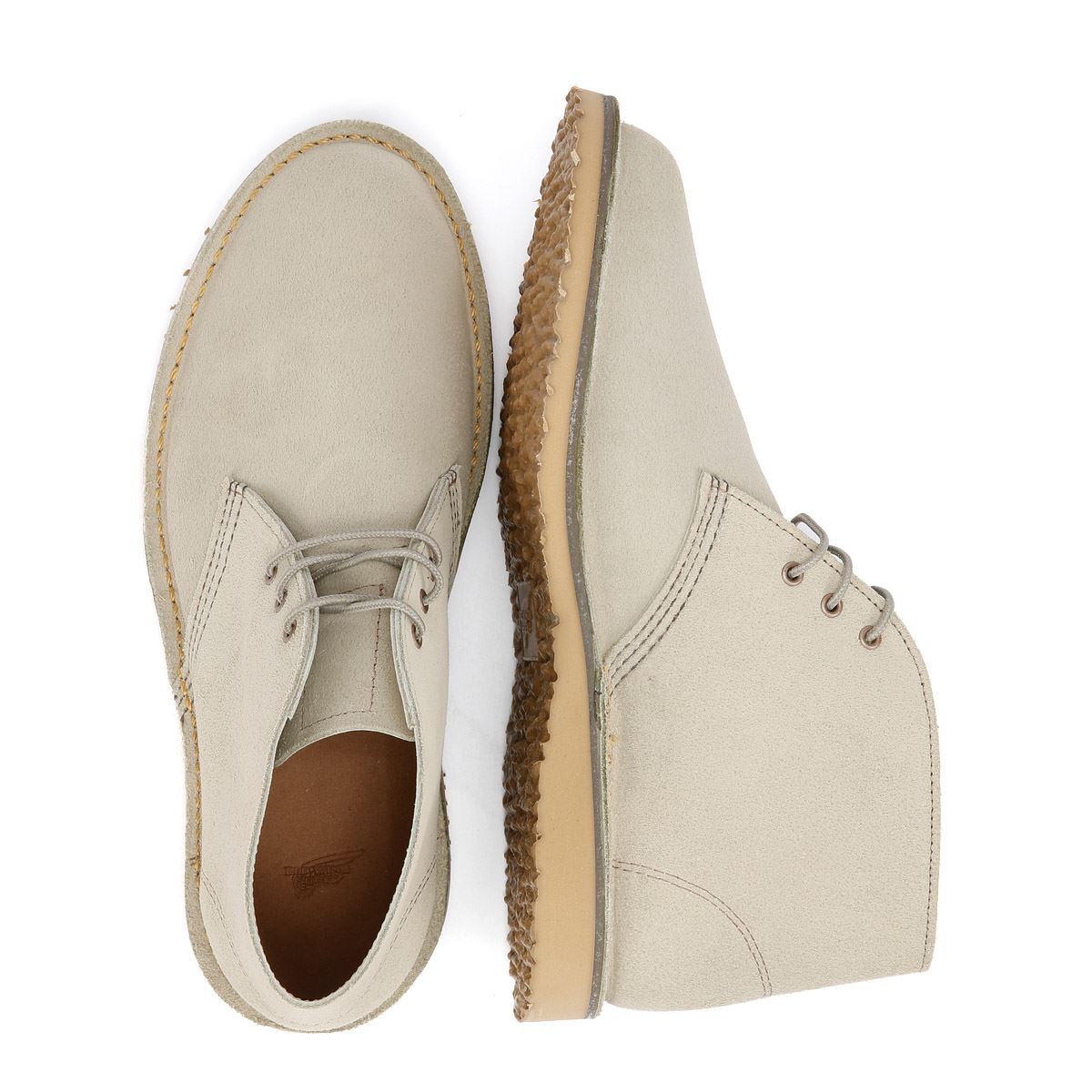 Red Wing Shoes Weekender Chukka Bottes Pour Hommes En Cuir Beige