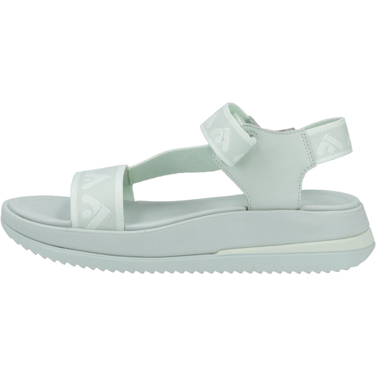 Fitflop Surff Back Strap Sandales Larges Pour Femmes Sagebrush En Polyester/Cuir