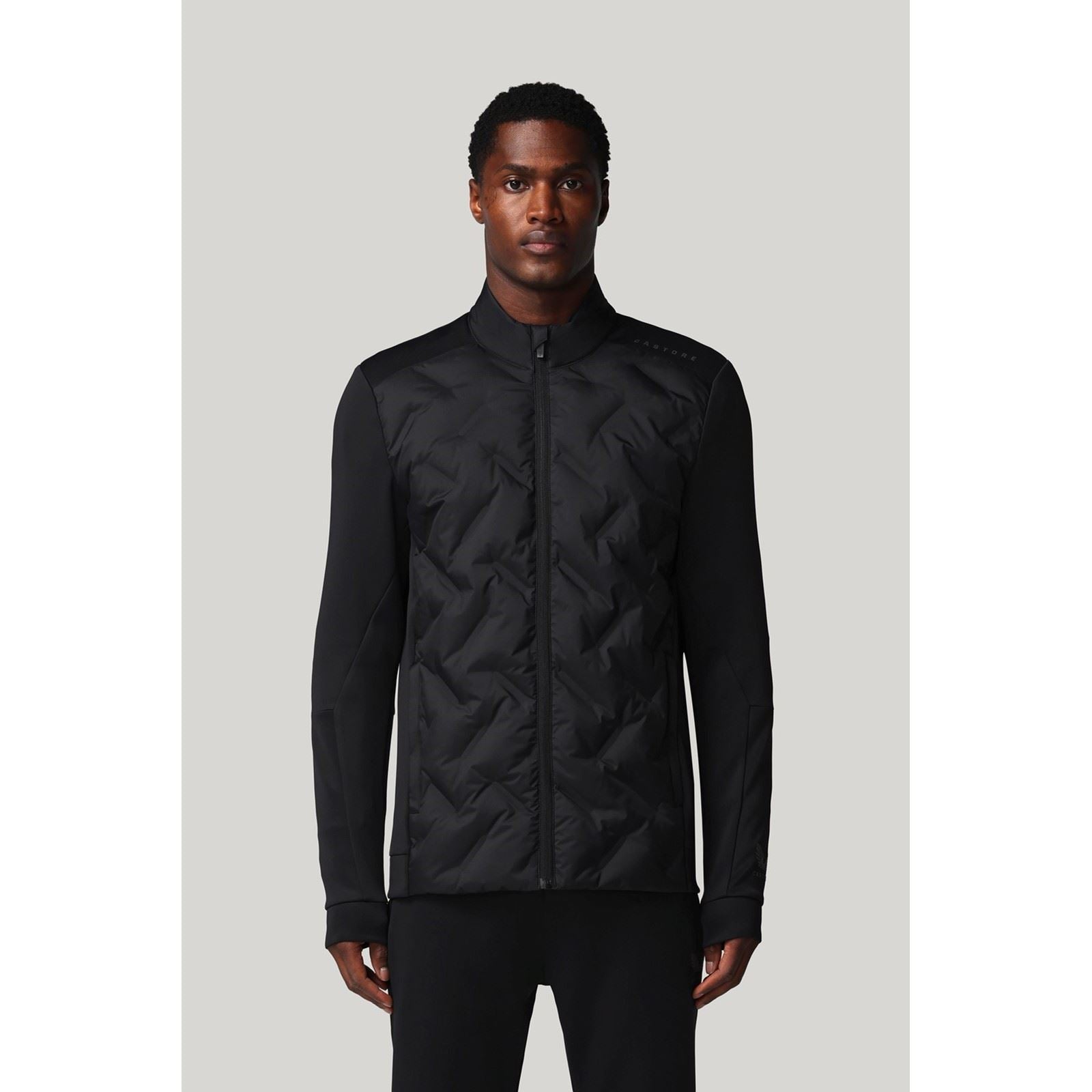 Castore Hybrid Jacket Vêtements De Sport Actifs Pour Hommes En Noir