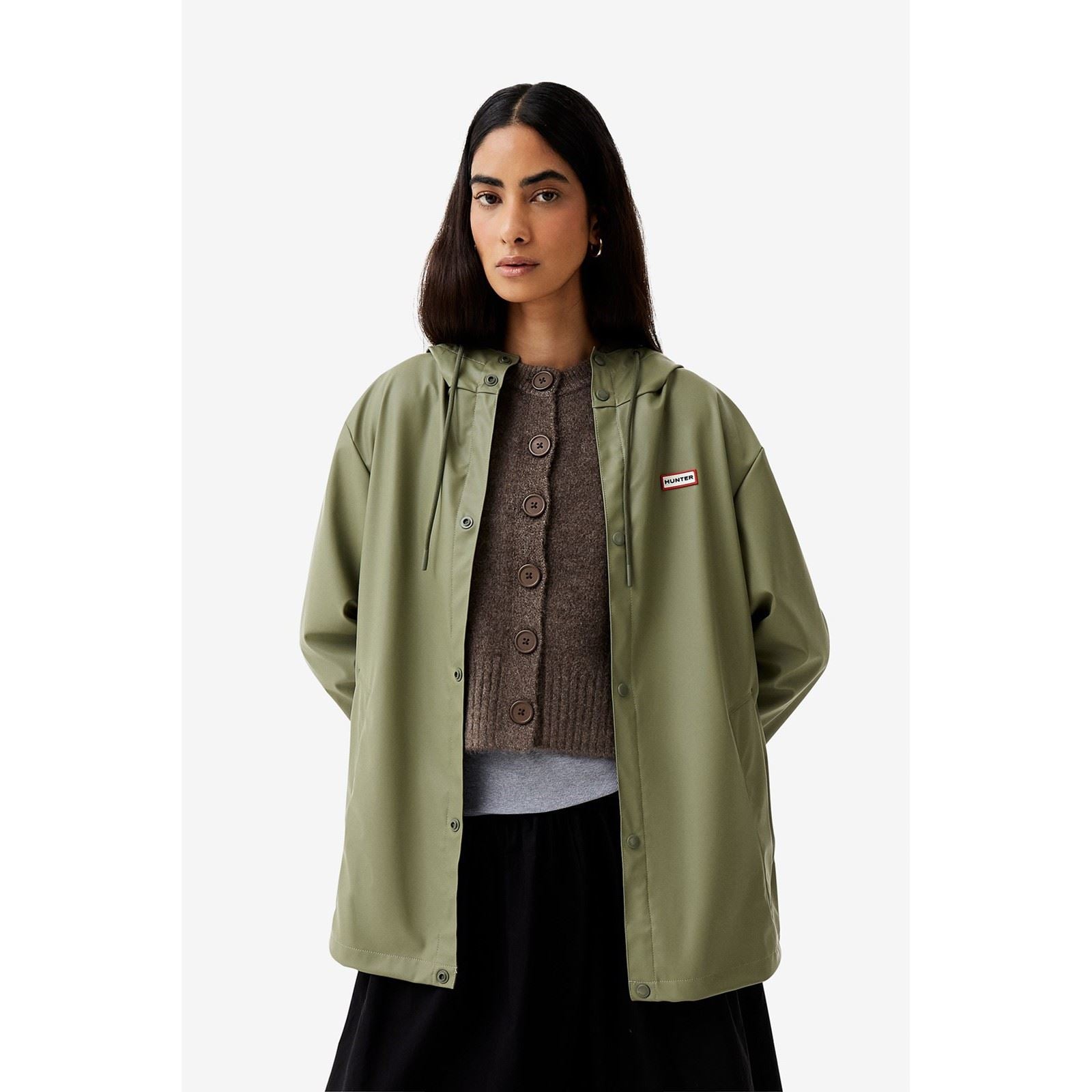 Hunter Izzy Hooded Veste Verte Unisexe Pour Adultes