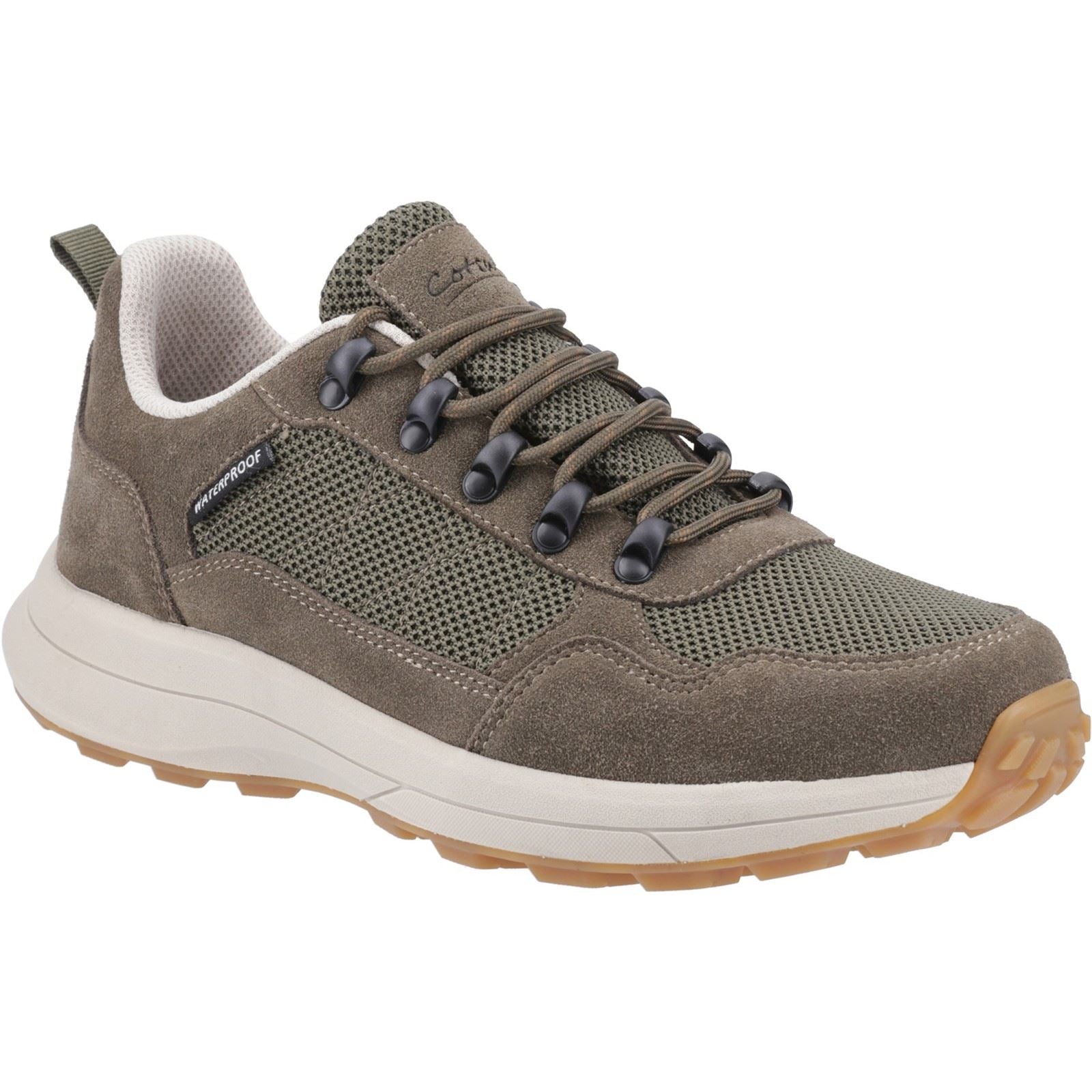 Cotswold Elmfield Baskets Pour Homme En Maille Suédoise Kaki