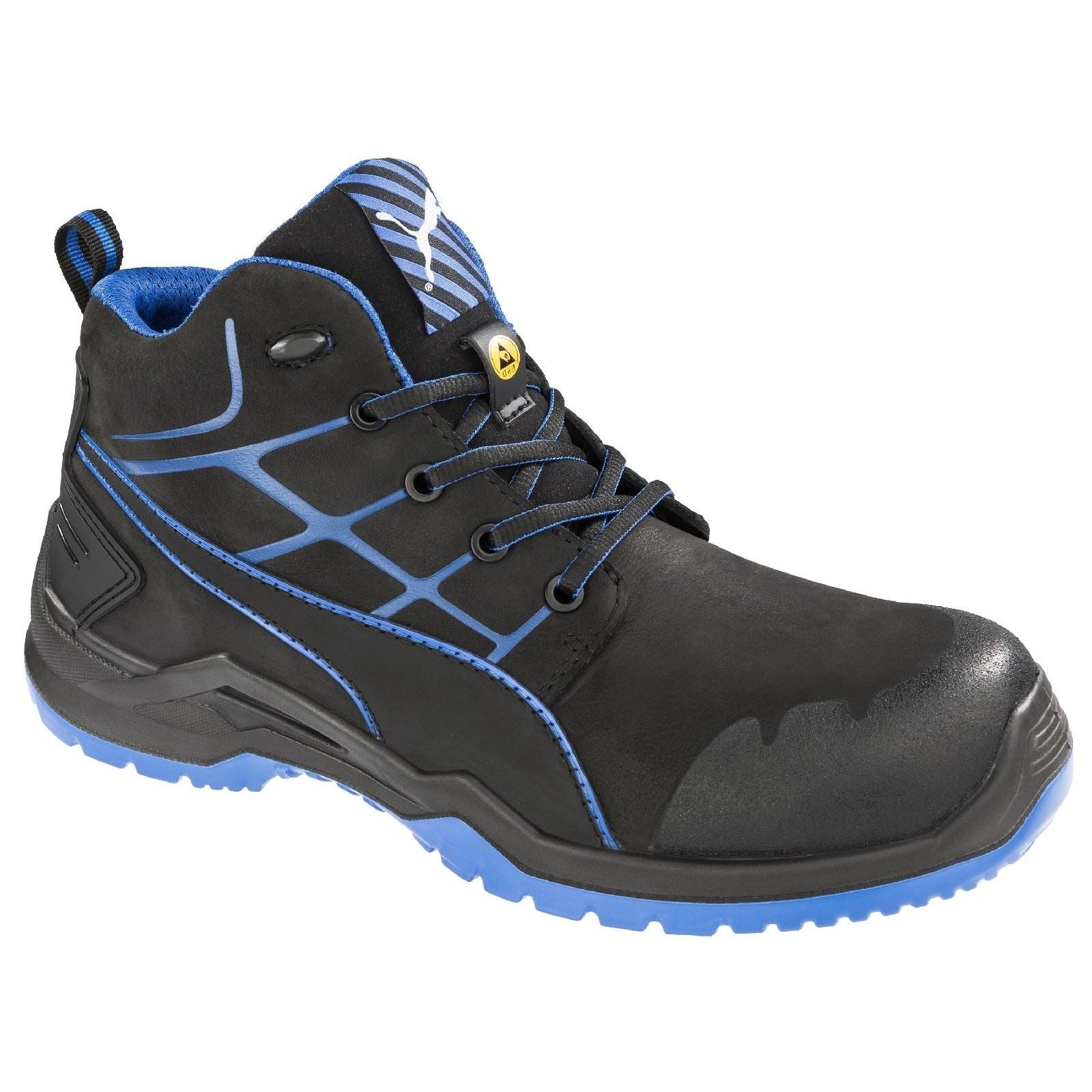 Puma Safety Bottes De Sécurité En Nubuck Bleu Krypton