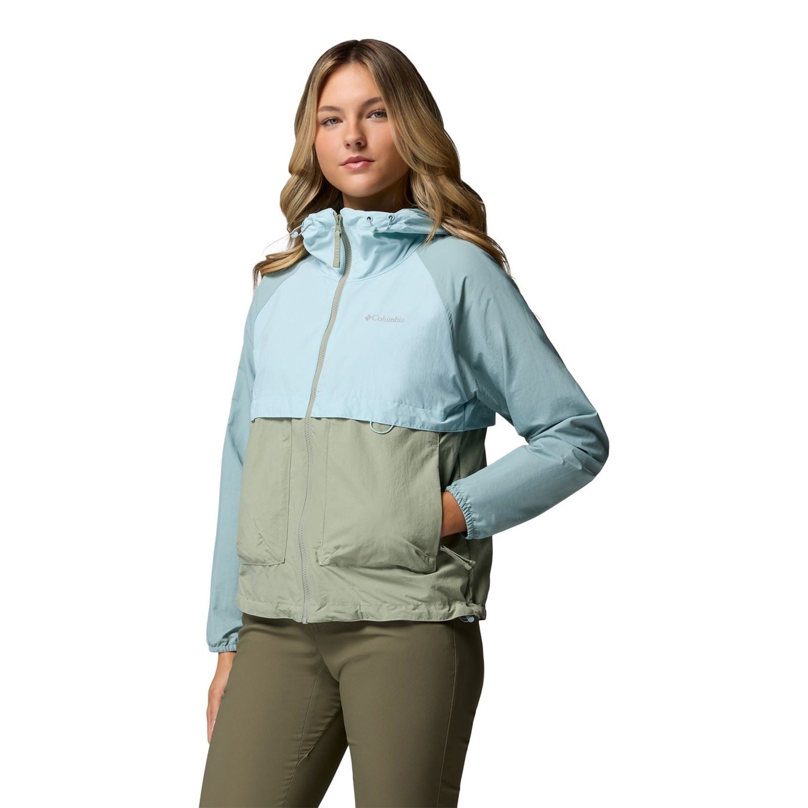 Columbia Spire Valley Vestes Coupe-Vent Vertes Pour Femmes