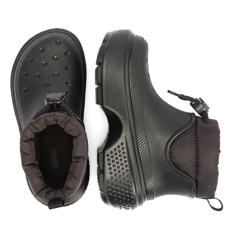 Crocs Bottines Noires Pour Femmes Stomp Puff