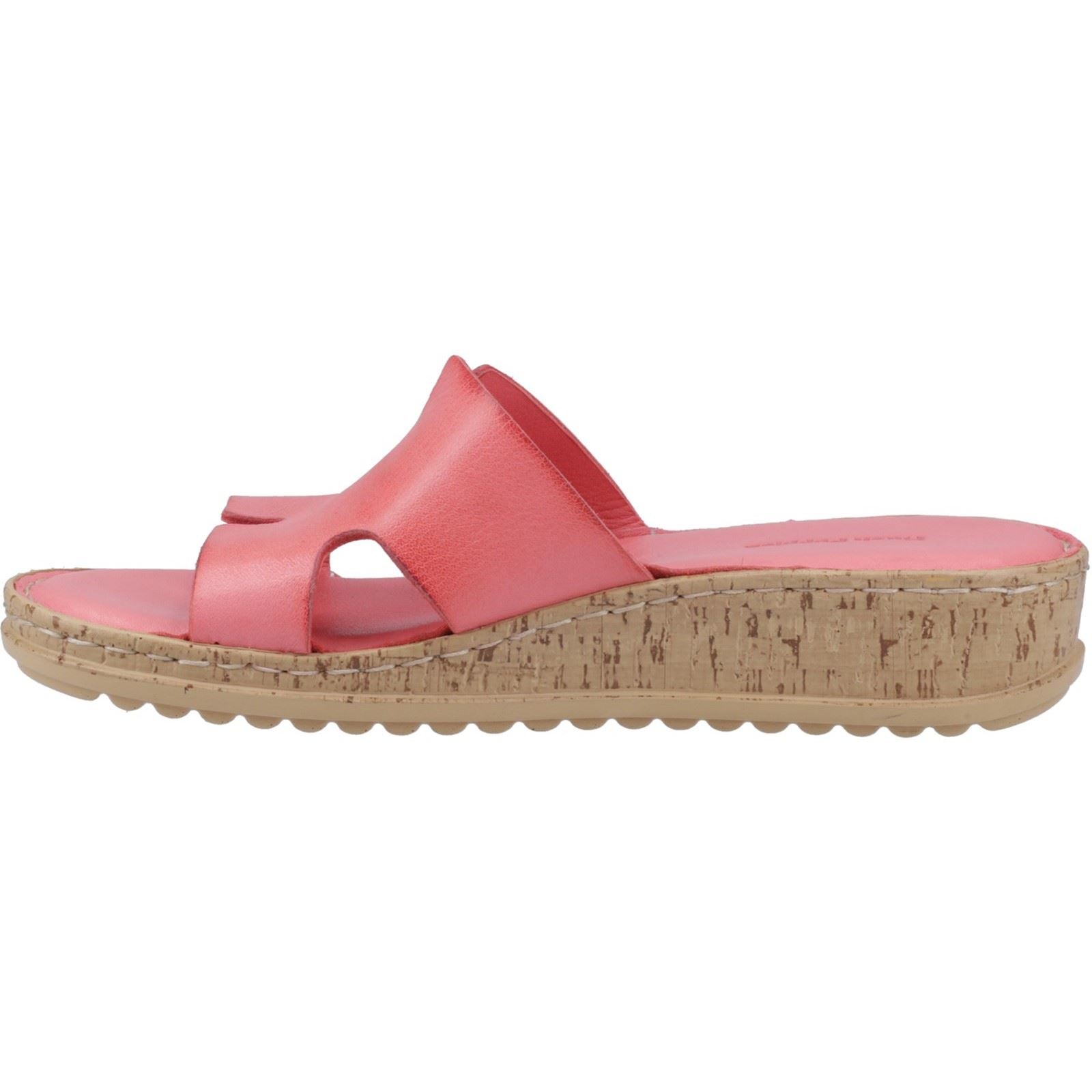 Hush Puppies Eloise Sandales En Cuir Pour Femmes, Couleur Corail
