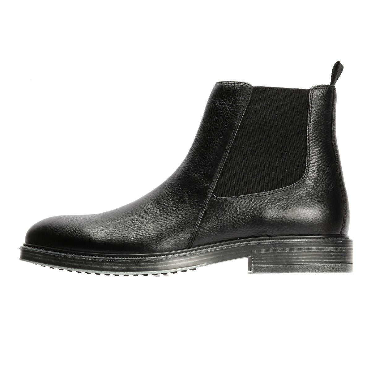 Geox Henreys Bottes Noires En Cuir Pour Hommes
