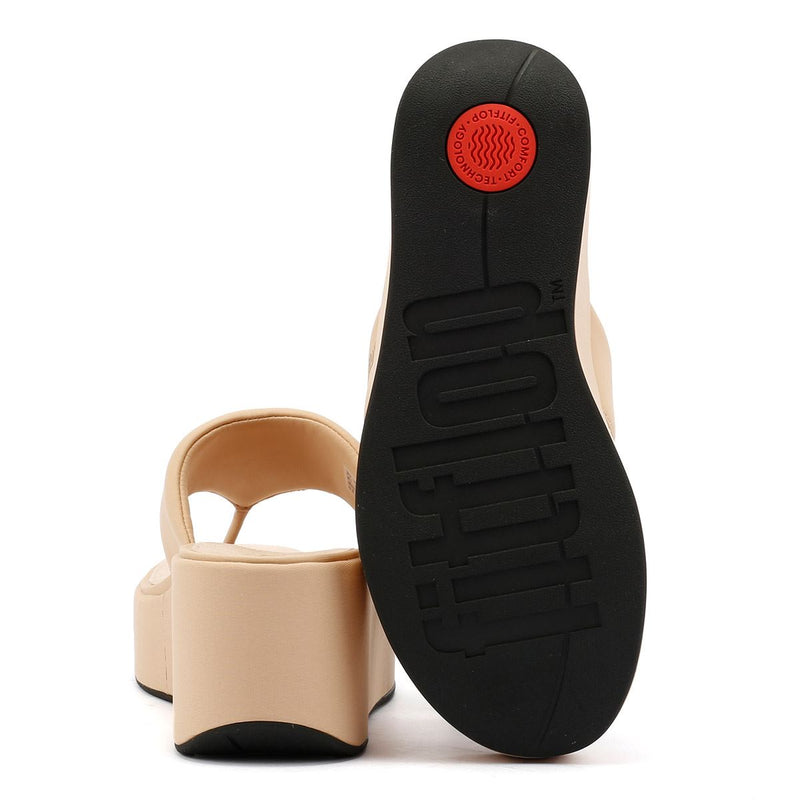 FitFlop Platfforms Wedge Sandales Beige Pour Femmes