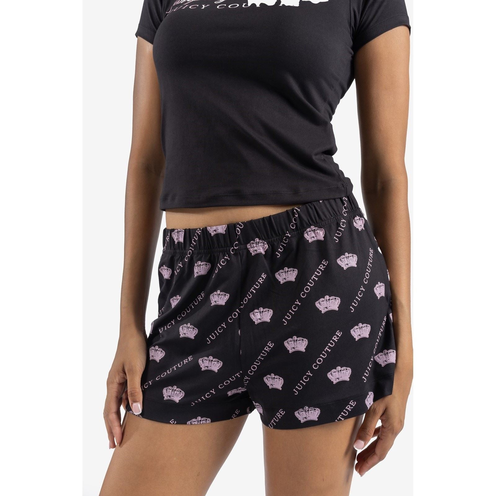 Juicy Couture Binky & Buzz Ensemble De Vêtements D'intérieur Pour Femmes En Polyester Noir