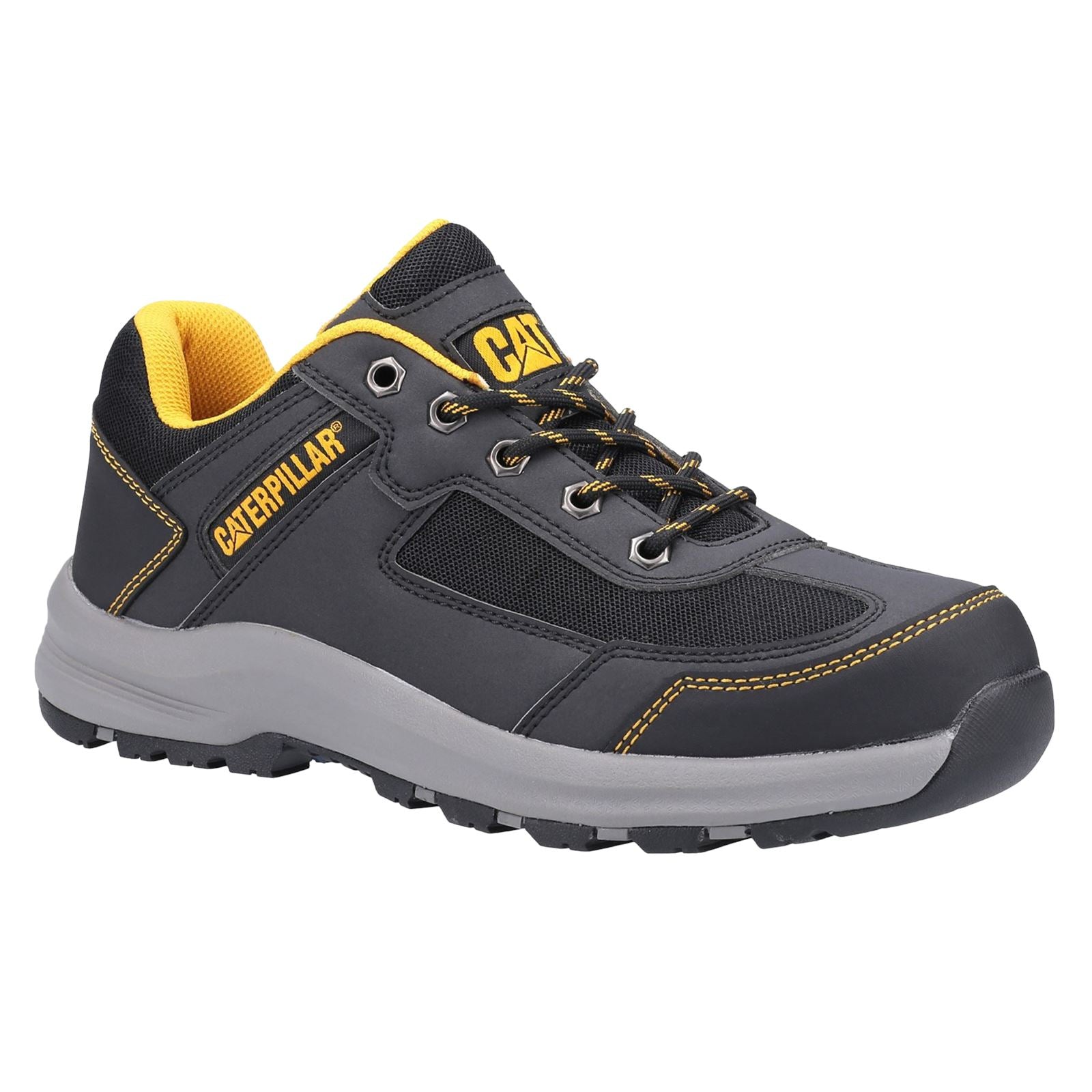 Caterpillar Baskets De Sécurité Grises Synthétiques Elmore Low