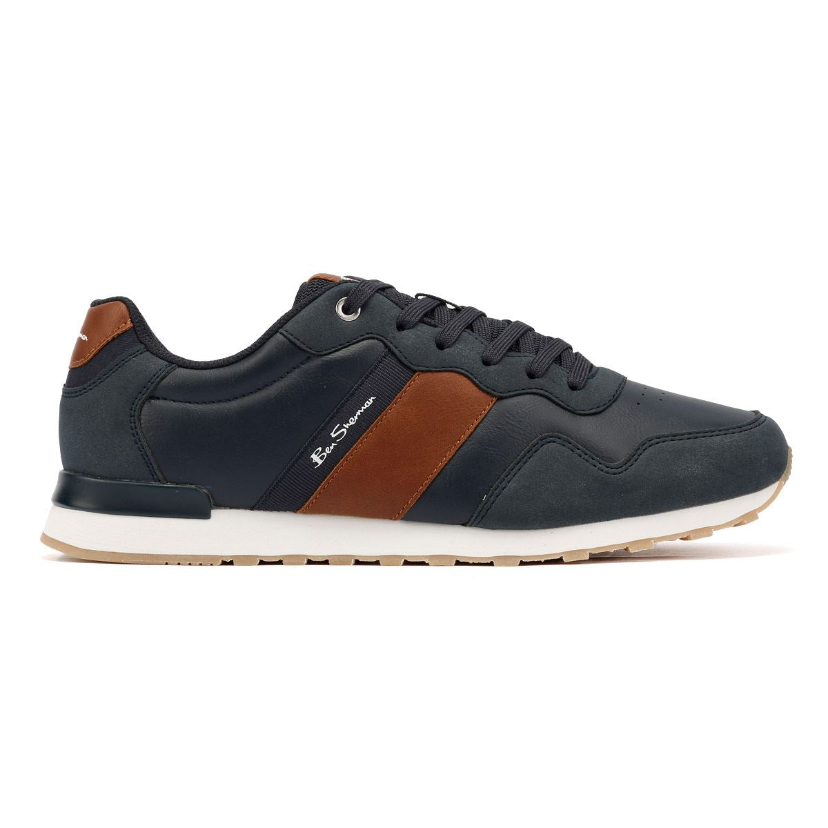 Ben Sherman Owen Retro Baskets Bleues Pour Hommes