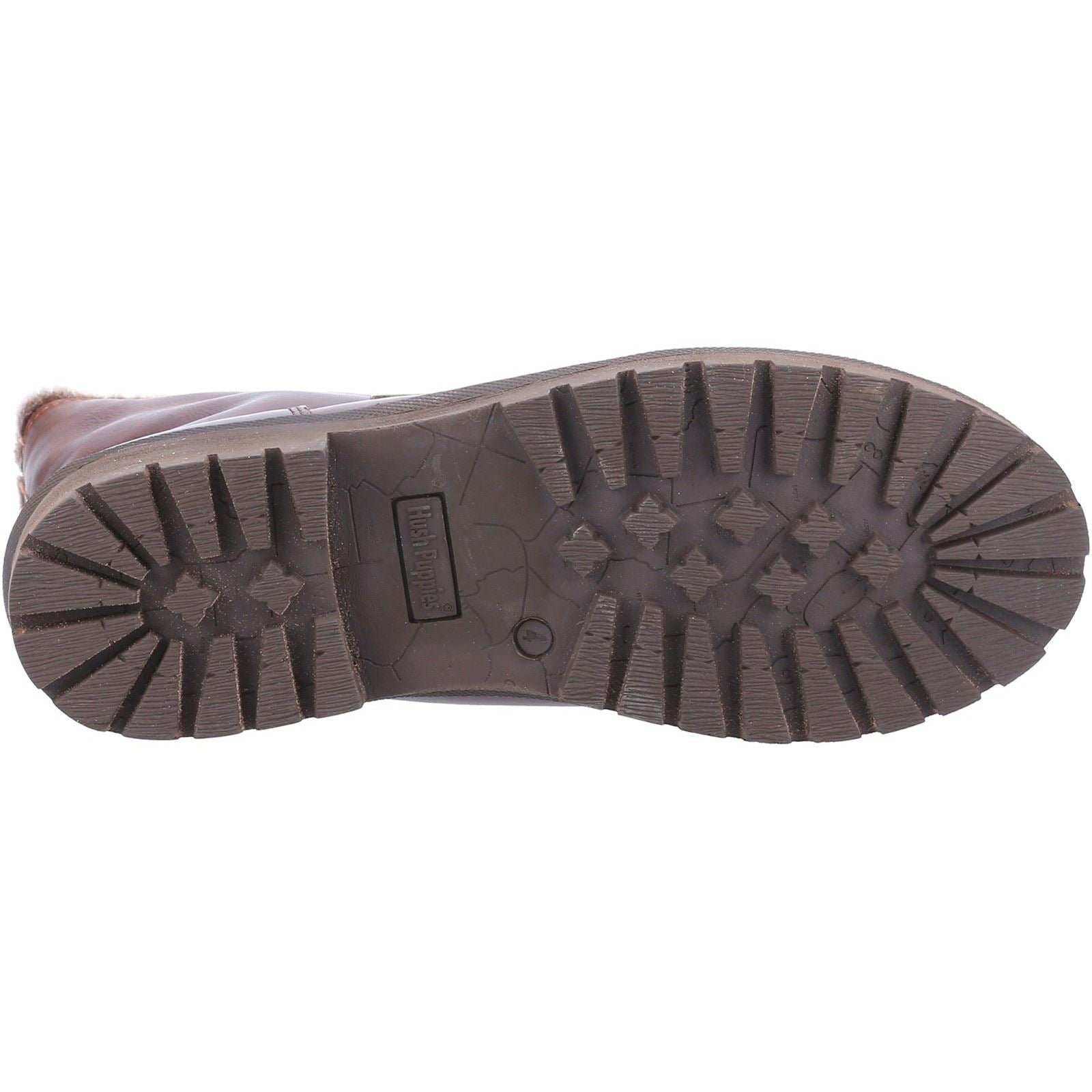 Hush Puppies Alice Bottes En Cuir Pour Femmes Couleur Chameau