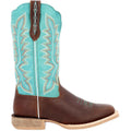 Durango Lady Rebel Pro Bottes En Cuir Pour Femmes Bay Marron/bleu Arctique