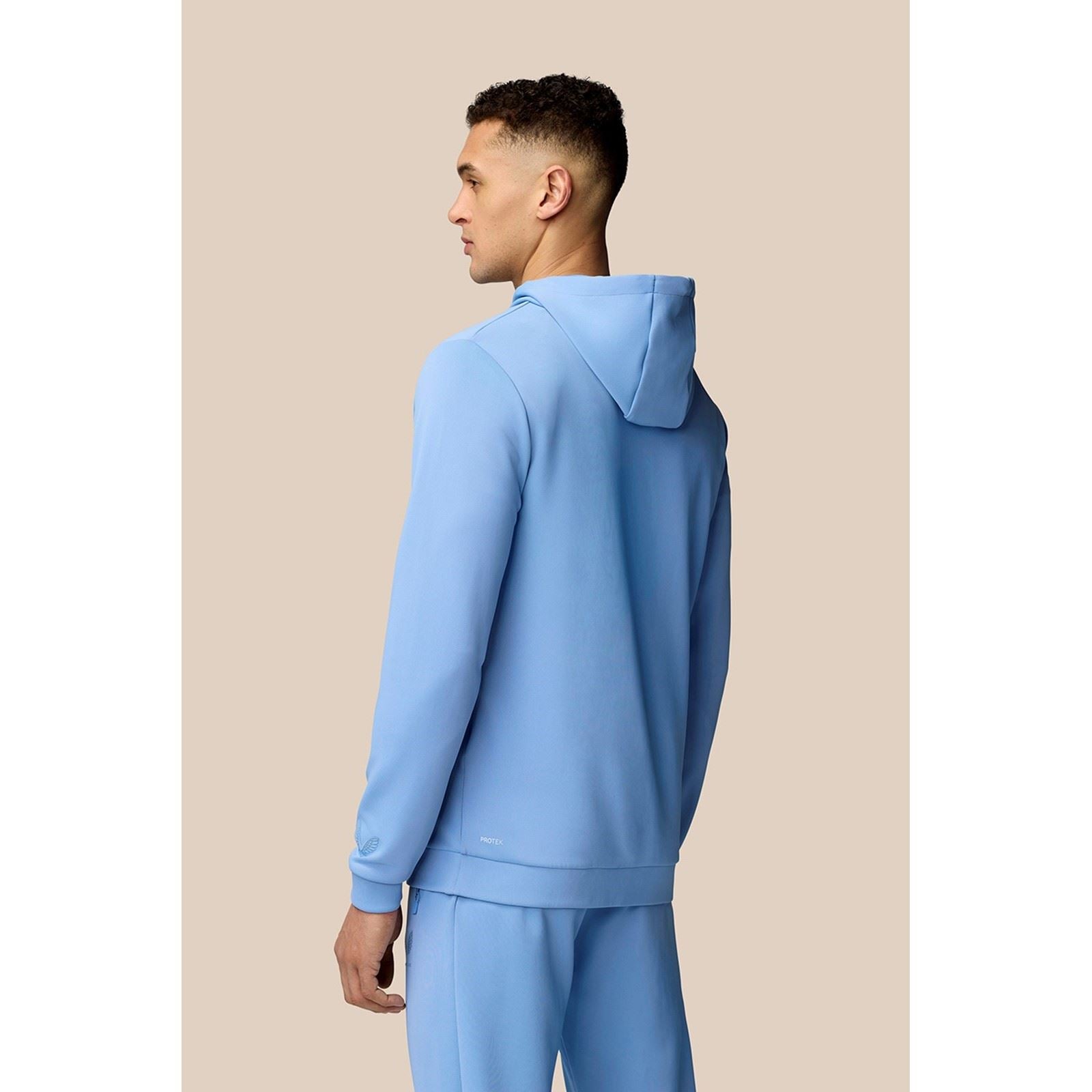 Castore Scuba Hoody Hoodies Bleus En Polyester Pour Hommes