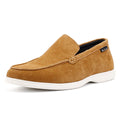 Ben Sherman Amarillo Chaussures Loafers Pour Hommes En Daim Marron
