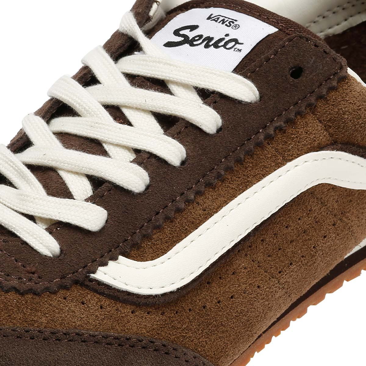 Vans Super Lowpro Baskets Brunes Pour Femmes Suede