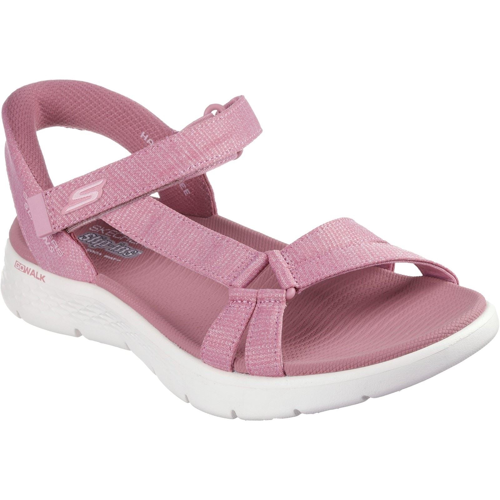 Skechers GO WALK Flex Illuminate Sandales Mauves Pour Femmes En Textile
