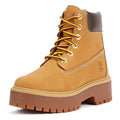 Timberland Bottes Pour Femmes En Nubuck Marron Avec Plateforme Premium De 6 Pouces
