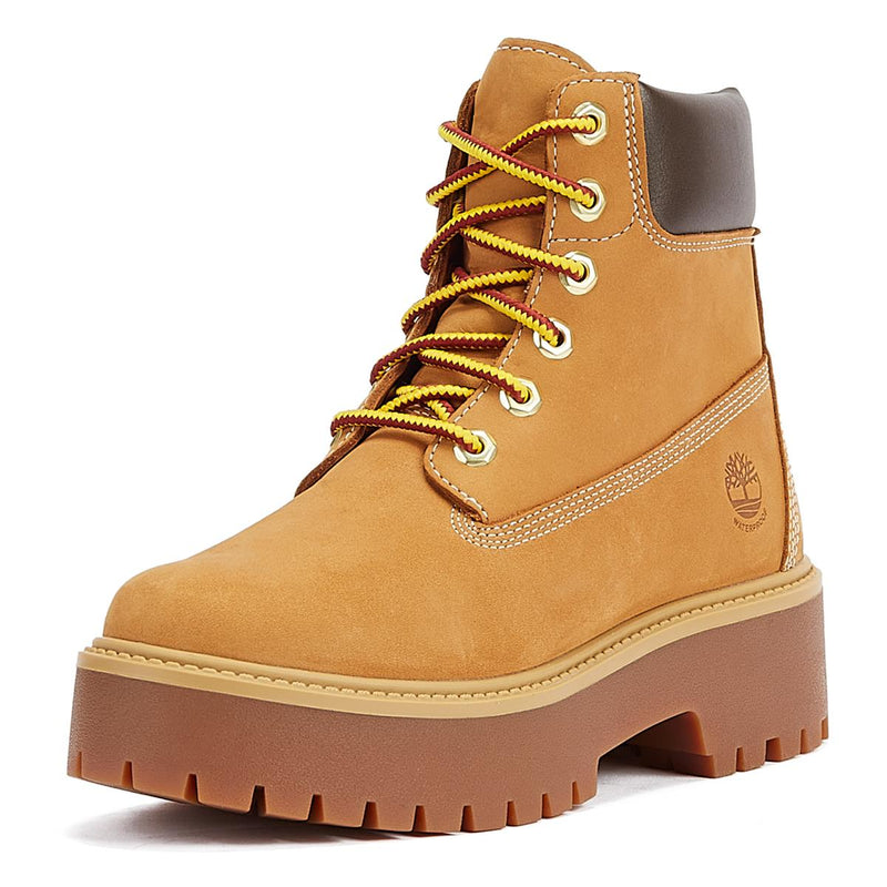 Timberland Bottes Pour Femmes En Nubuck Marron Avec Plateforme Premium De 6 Pouces