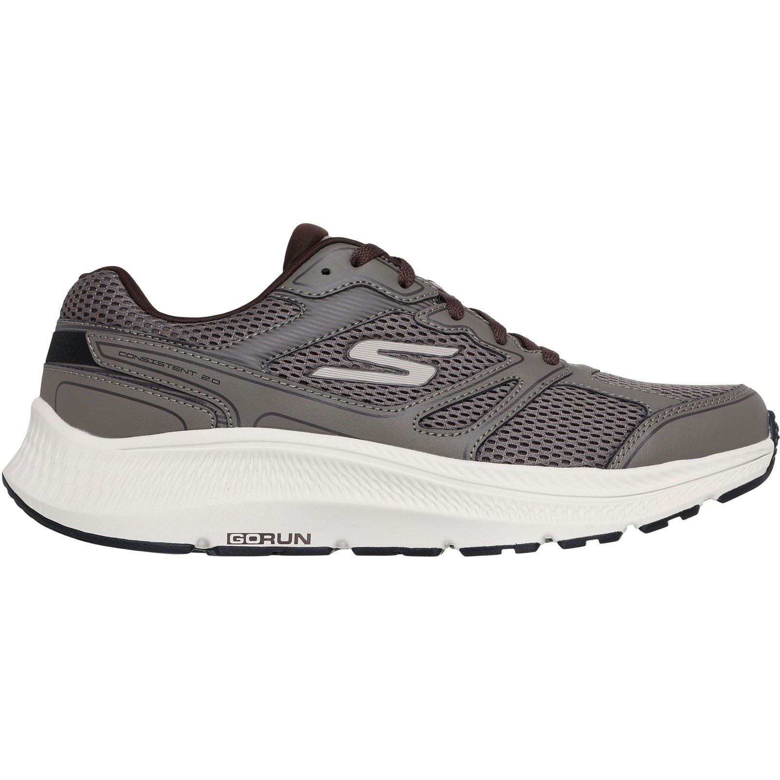Skechers Go Run Consistent 2.0 Mapleton Baskets En Cuir Marron Pour Hommes