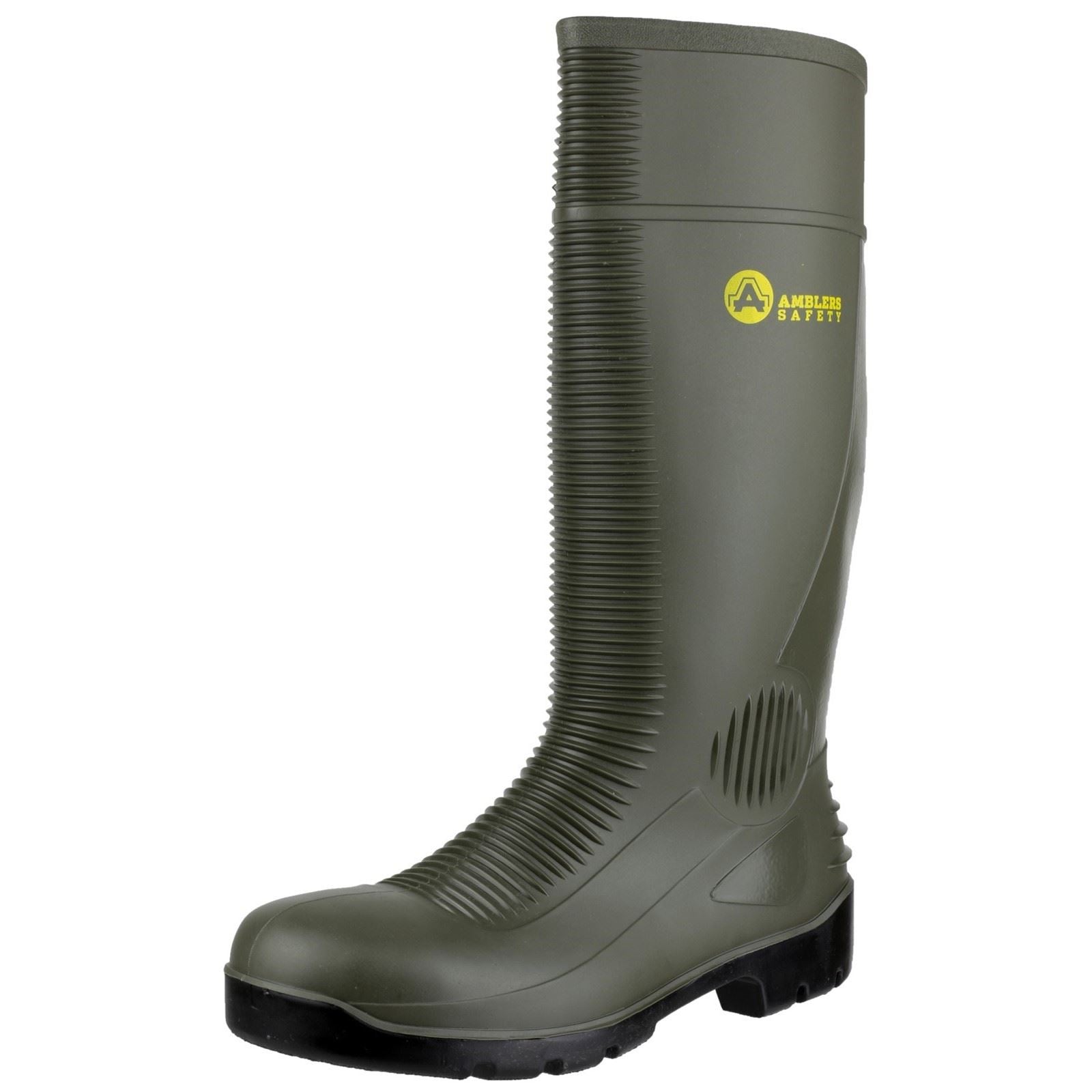 Amblers Safety Bottes De Wellington Vertes En Pvc Fs99
