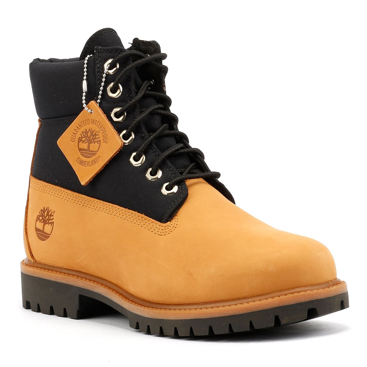 Timberland 6 Inch Premium Workwear II Chaussures Jaunes En Cuir Pour Homme