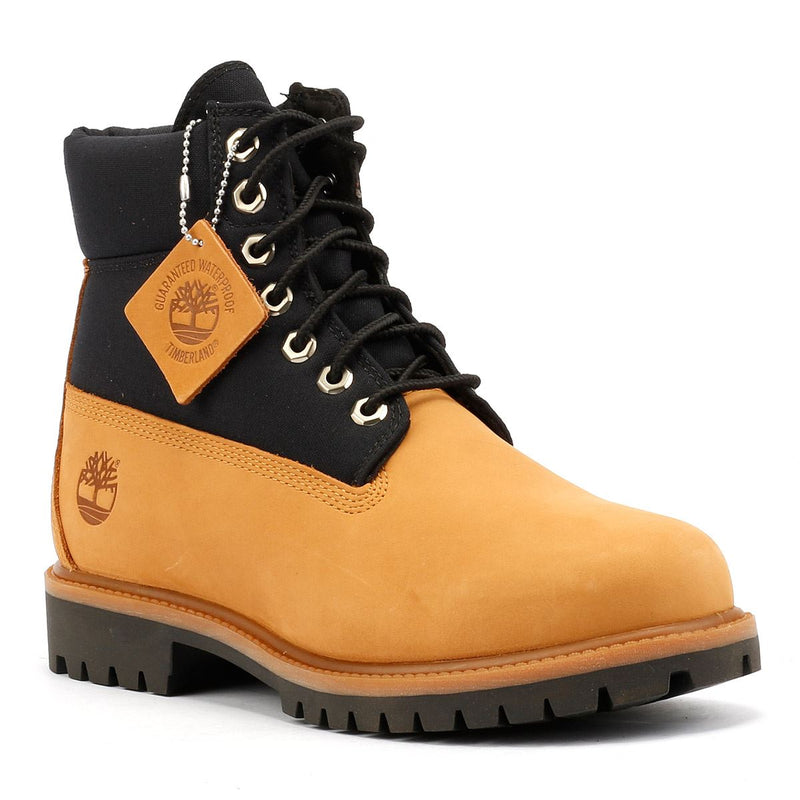 Timberland 6 Inch Premium Workwear II Chaussures Jaunes En Cuir Pour Homme
