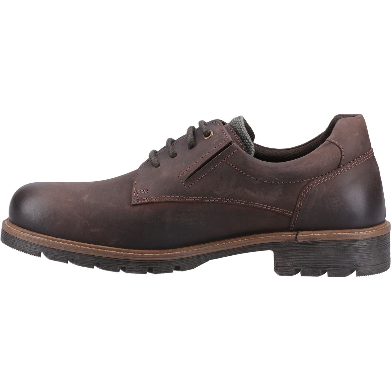 Cotswold Ebrington Chaussures En Cuir Marron À Lacets Pour Homme