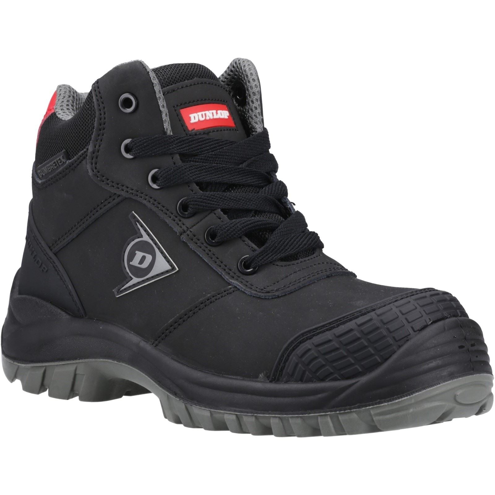 Dunlop First One Adv Titan Bottes De Sécurité Nubuck Pour Hommes Noires/Rouges