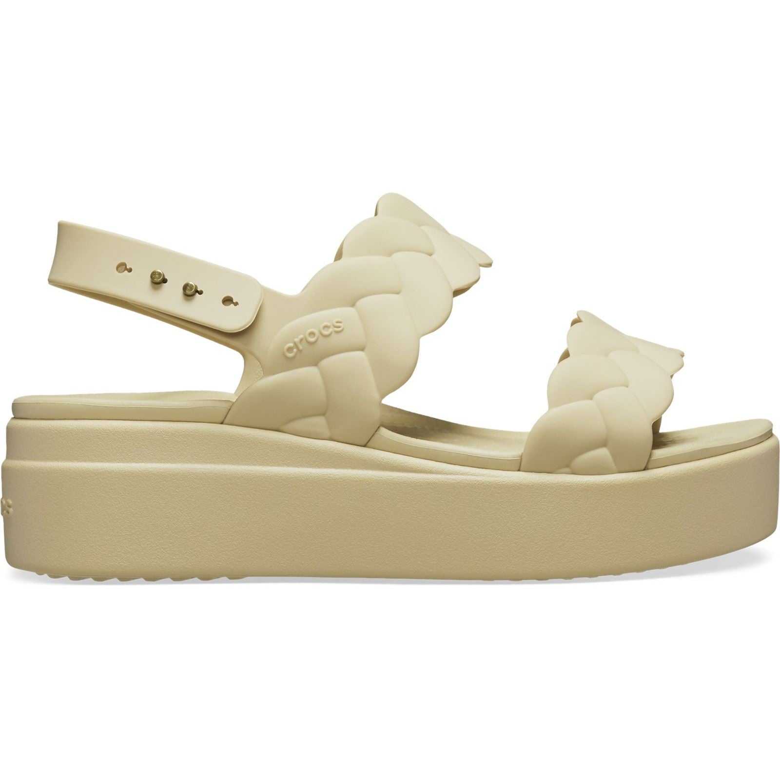 Crocs Brooklyn Woven Sandales Chai Pour Femme En Thermoplastique