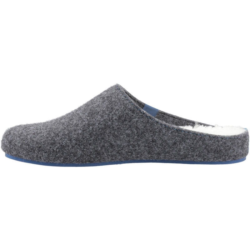 Hush Puppies The Good Slipper 90% Recyclé Rpet Polyester Chaussons Hommes En Gris Foncé