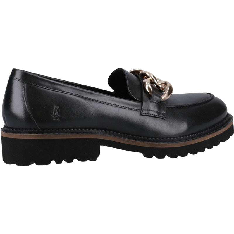 Hush Puppies Gianna Mocassins Noirs Pour Femmes En Cuir