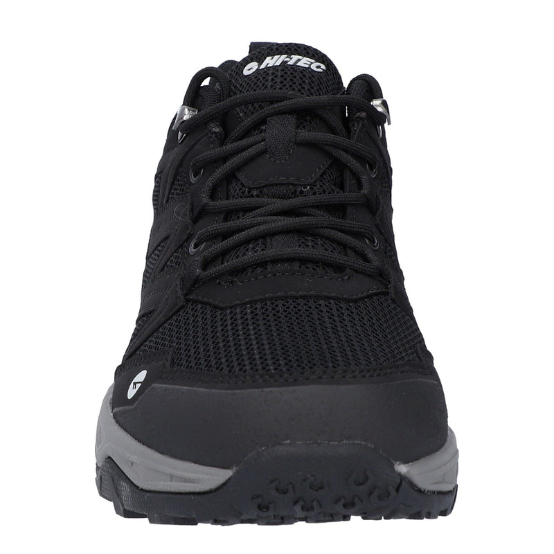 Hi-Tec Saunter WP Chaussures De Randonnée Noires Pour Hommes En Mesh Polyester.