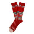 Anonymous Ism Snow Links JQ Crew Chaussettes Pour Hommes Rouges Jusqu'Au Mollet