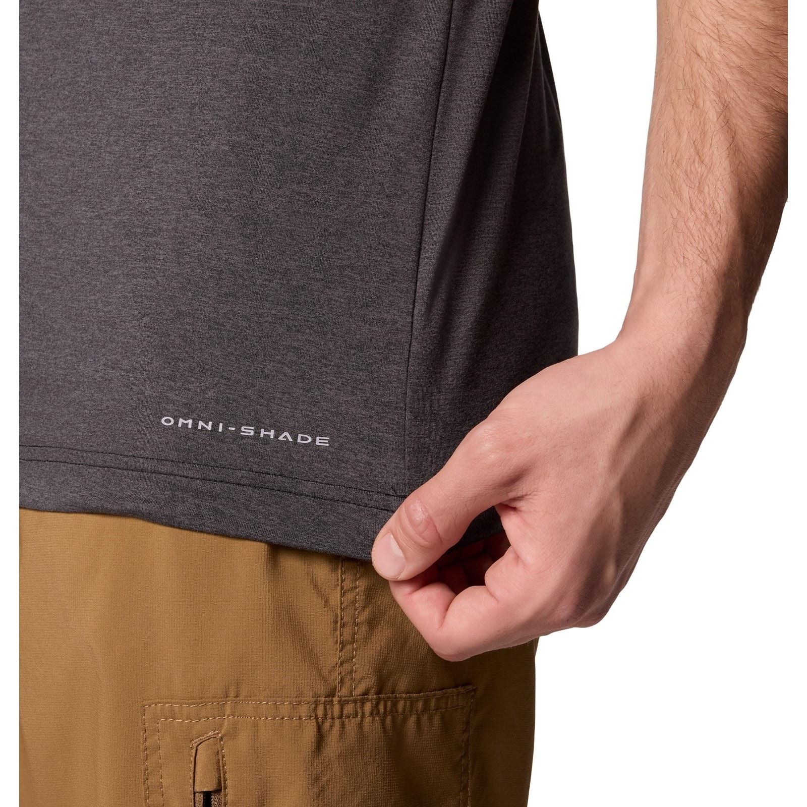 Columbia Kwick Hike Graphic SS Tee T-Shirts Noirs À Manches Courtes Pour Hommes En Polyester