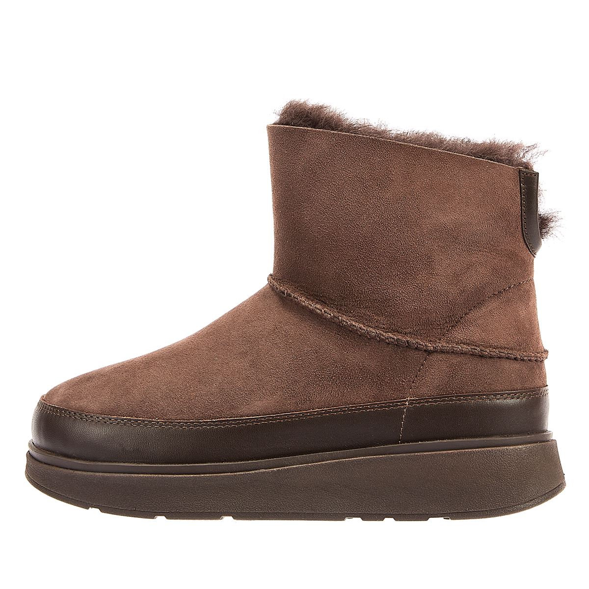 FitFlop Bottes En Peau De Mouton Pour Femmes De Couleur Chocolat