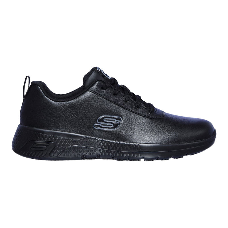 Skechers Workwear Marsing Gmina Baskets De Sécurité Noires En Cuir Pour Femmes