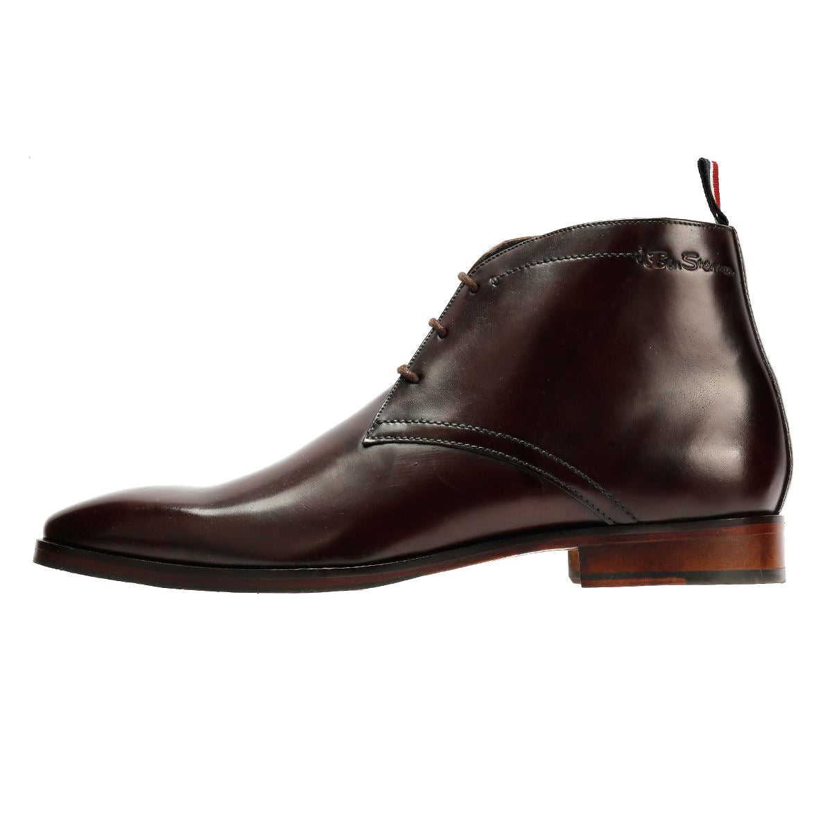 Ben Sherman London Bottes En Cuir Pour Hommes Marron