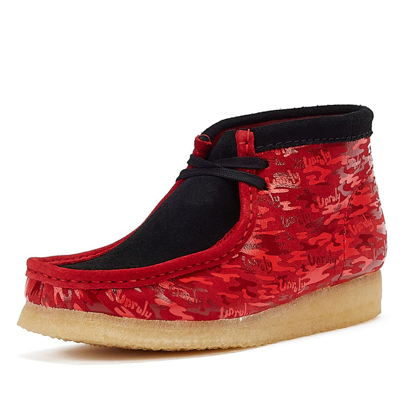 Clarks Popcaan X Bottes De Camouflage Rouge De Wallabee