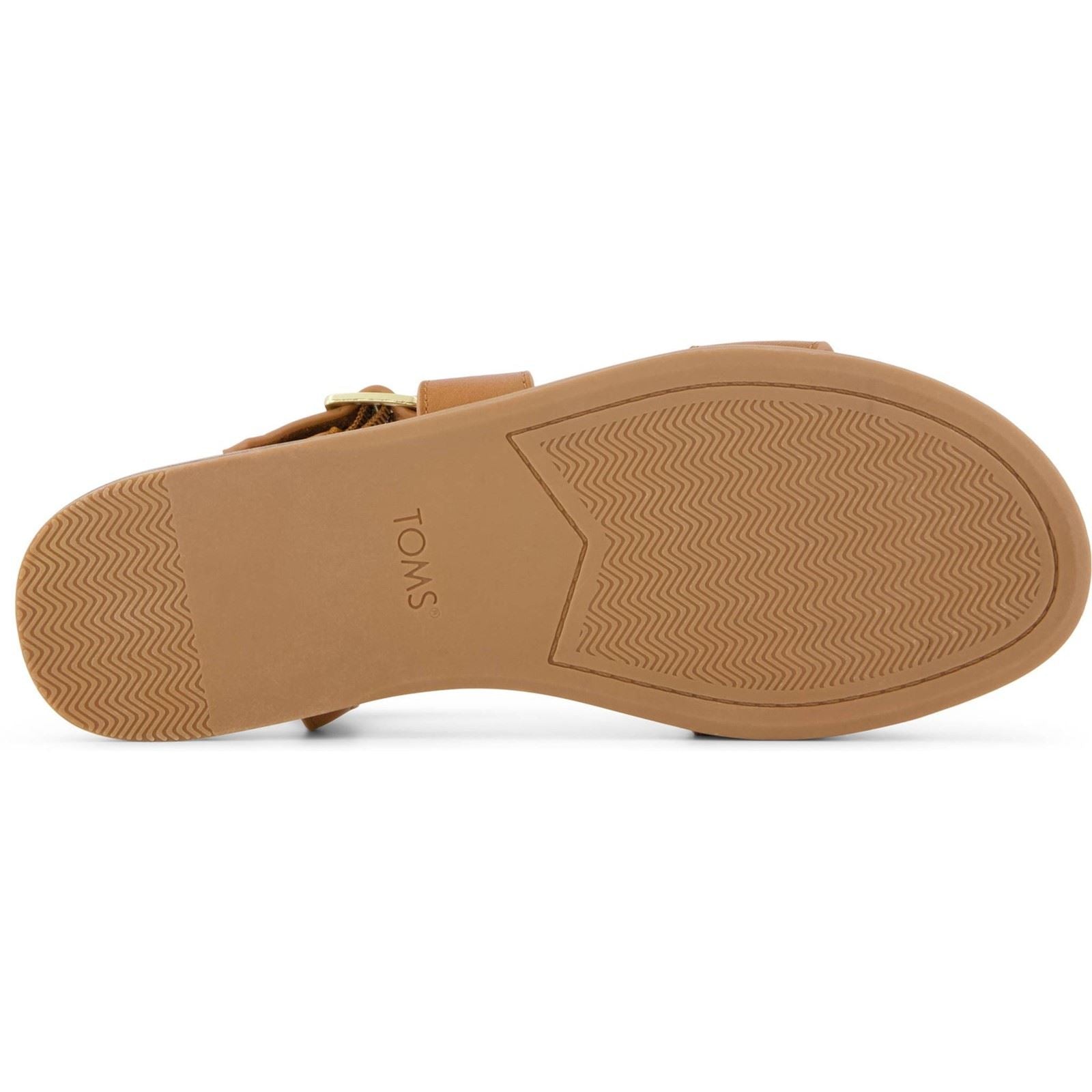 TOMS Mar Sandales En Cuir Pour Femmes Brown Sugar