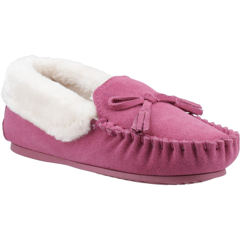 Hush Puppies Agnes Chaussons Roses Pour Femmes En Suède