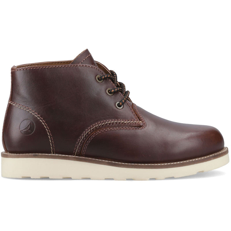 Sperry Portland Bottines En Cuir Pour Hommes Chocolat