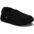 Crocs Classic Cozzzy Slipper Chaussons Noirs Pour Femmes En Polyester
