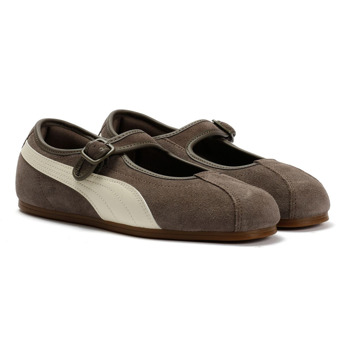 Puma Tacklette Baskets Brunes Pour Femmes Suede