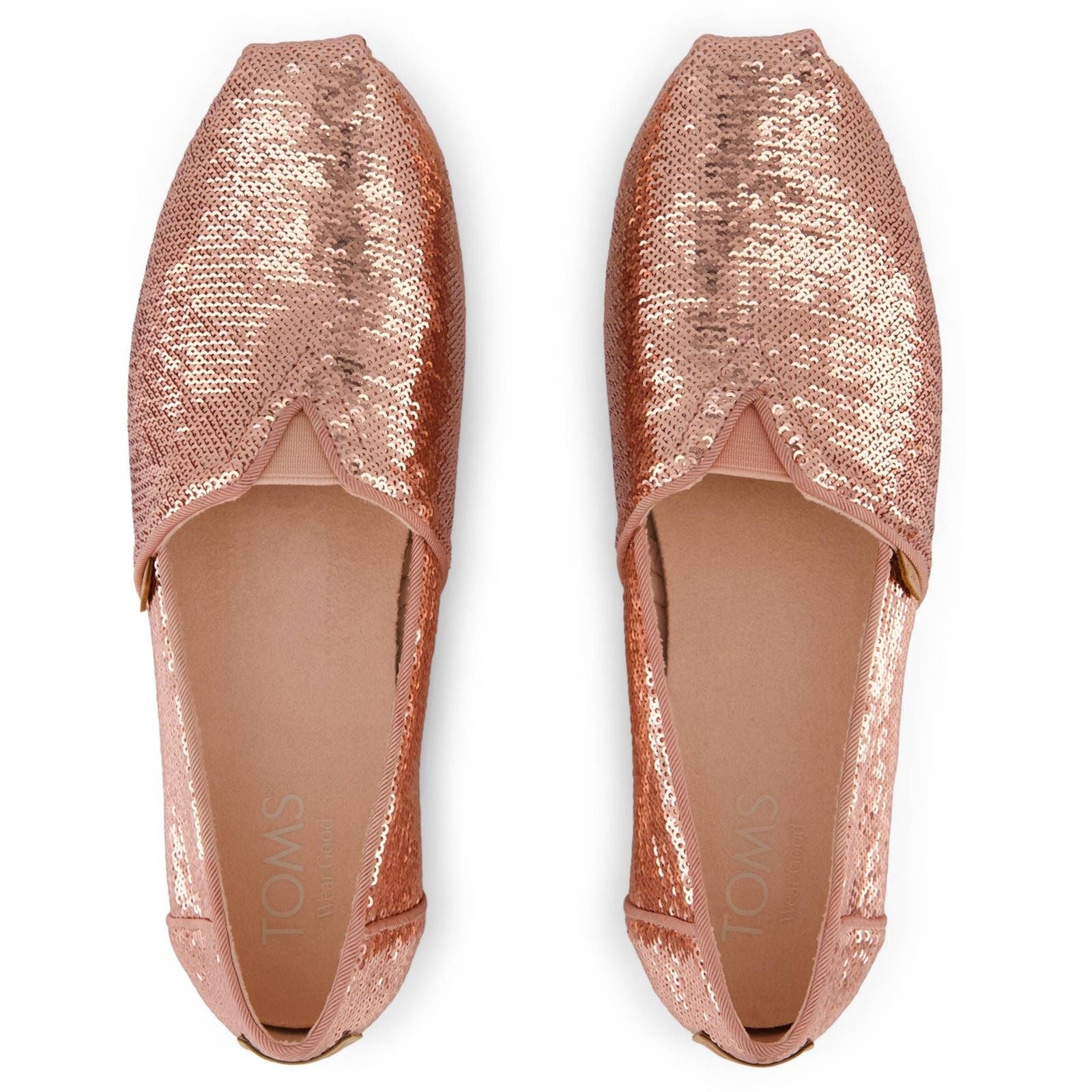 TOMS Alpargata Sequins Espadrilles Roses En Textile Pour Femmes