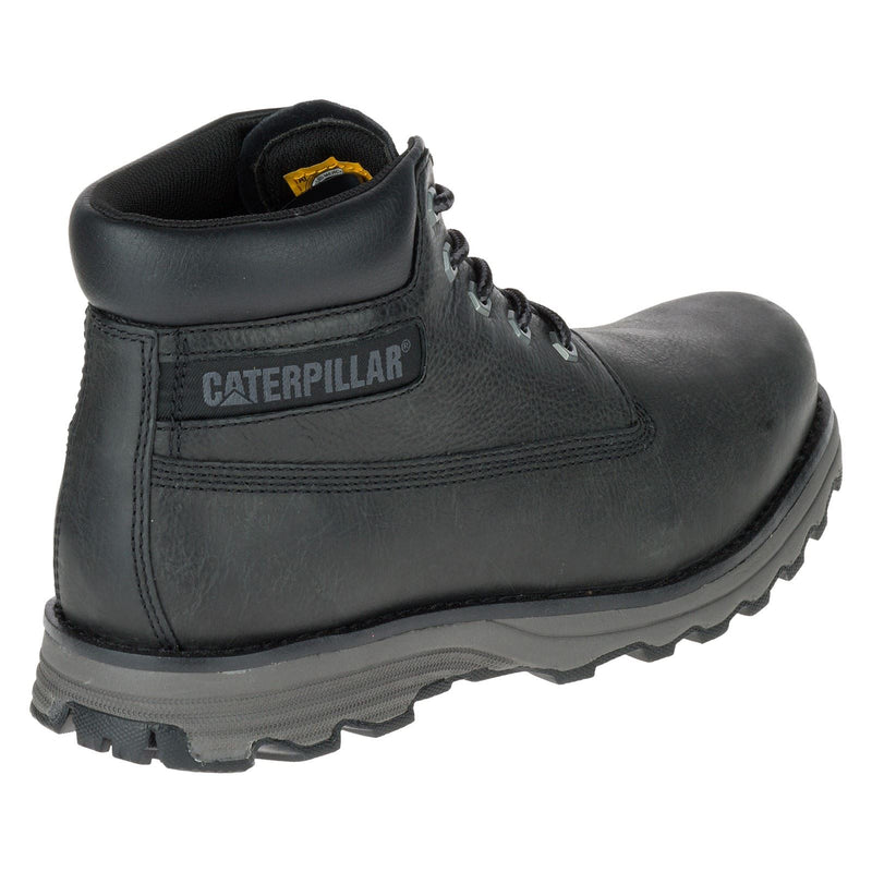 Caterpillar Founder Bottines Noires Pour Hommes En Cuir Nubuck