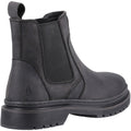 Hush Puppies Jamie Bottes En Cuir Noires Pour Hommes