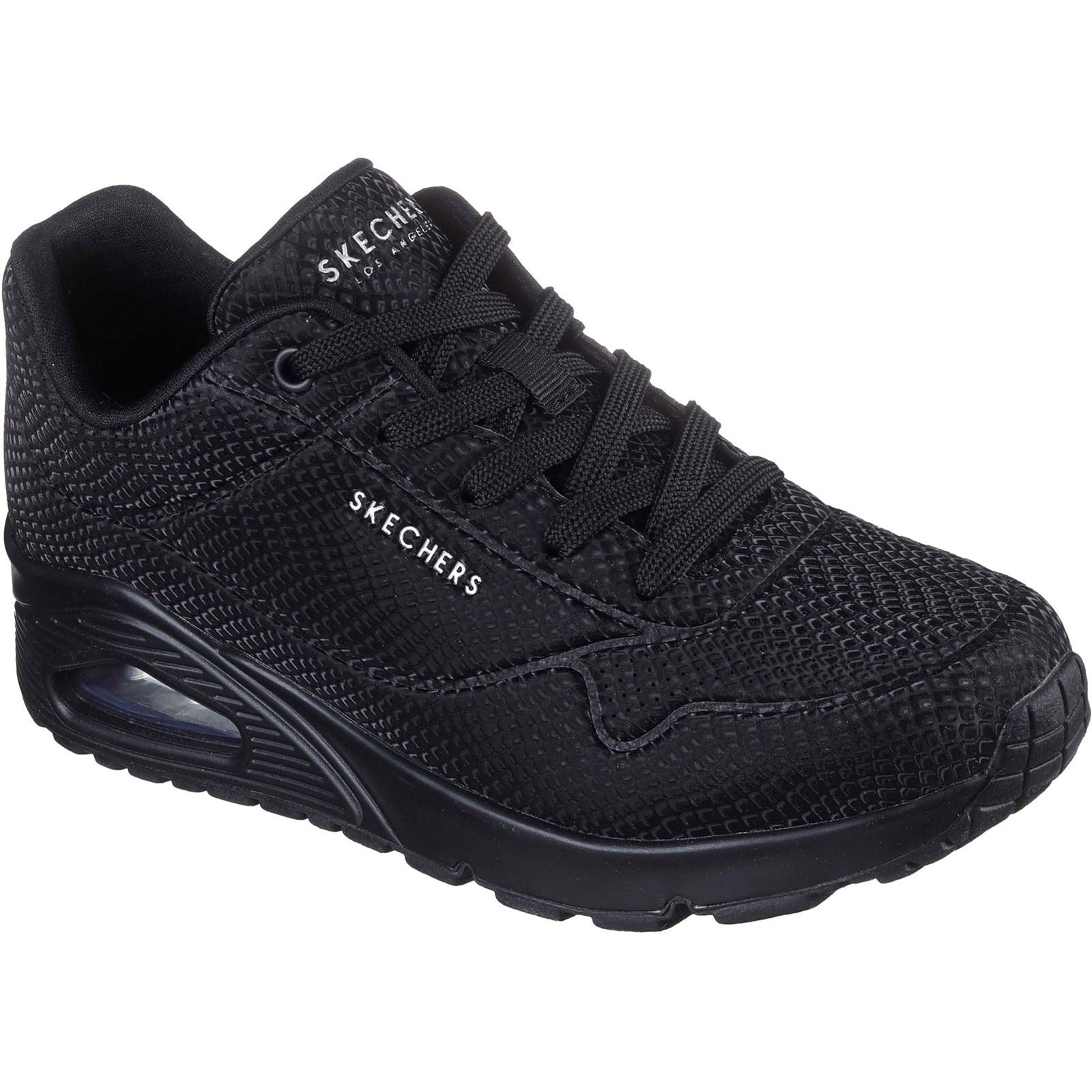 Skechers UNO - Shiny Scale Baskets Noires En Polyuréthane Pour Femmes