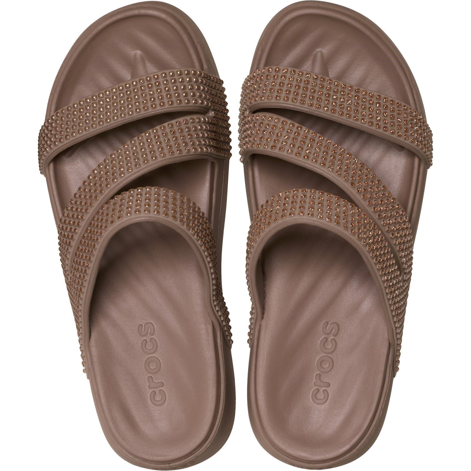 Crocs Getaway Strappy Sandales Latte Eva Pour Femmes