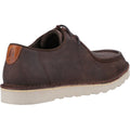 Hush Puppies Otis Chaussures En Cuir Marron À Lacets Pour Homme