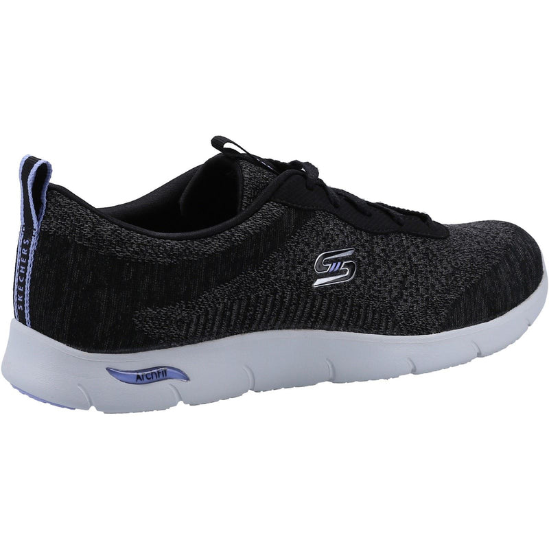 Skechers Arch Fit Refine Sneakers Pour Femme En Synthétique Noir/Blanc